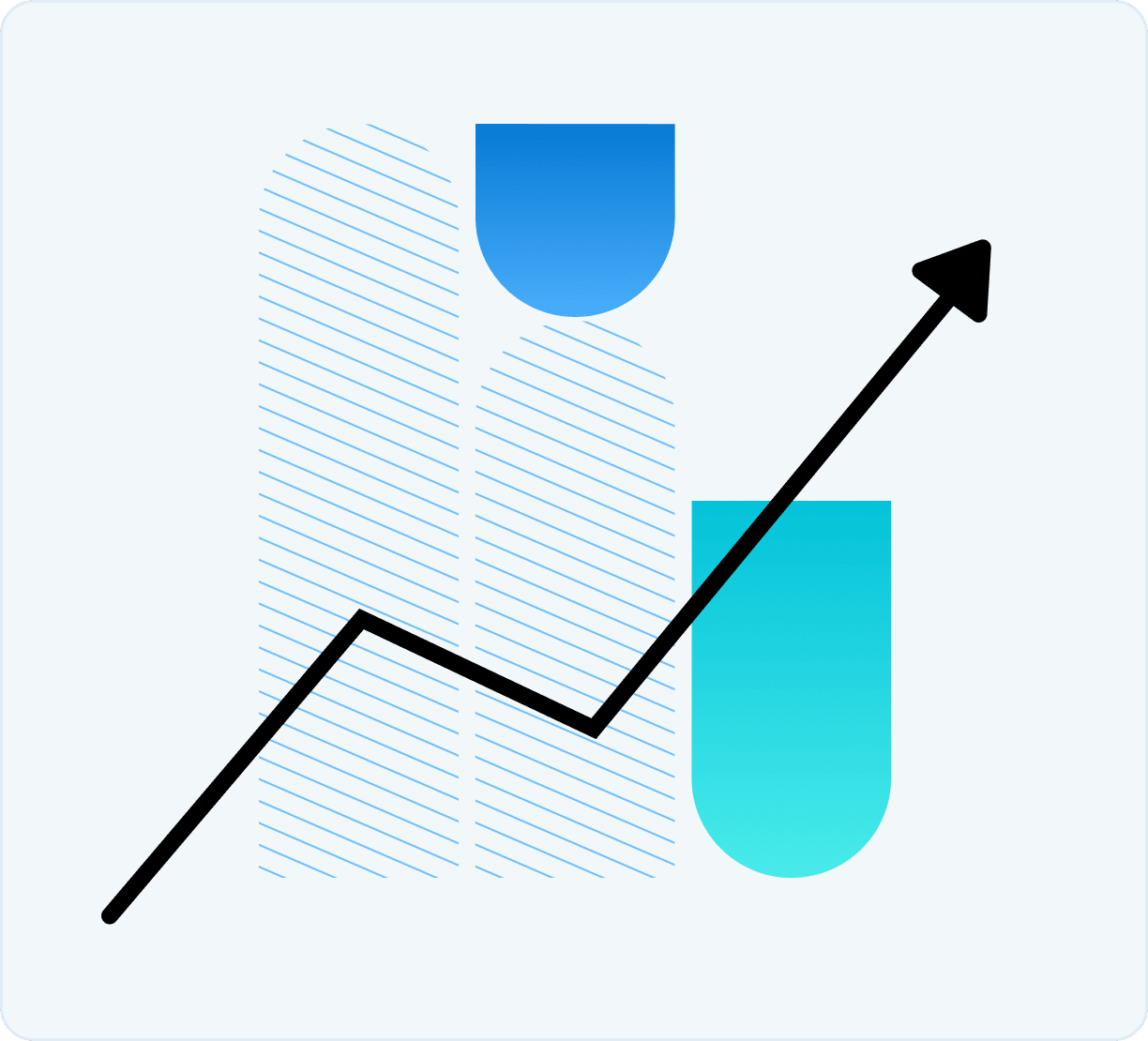 Gauge chart illustration representing increased conversion rates through faster load times