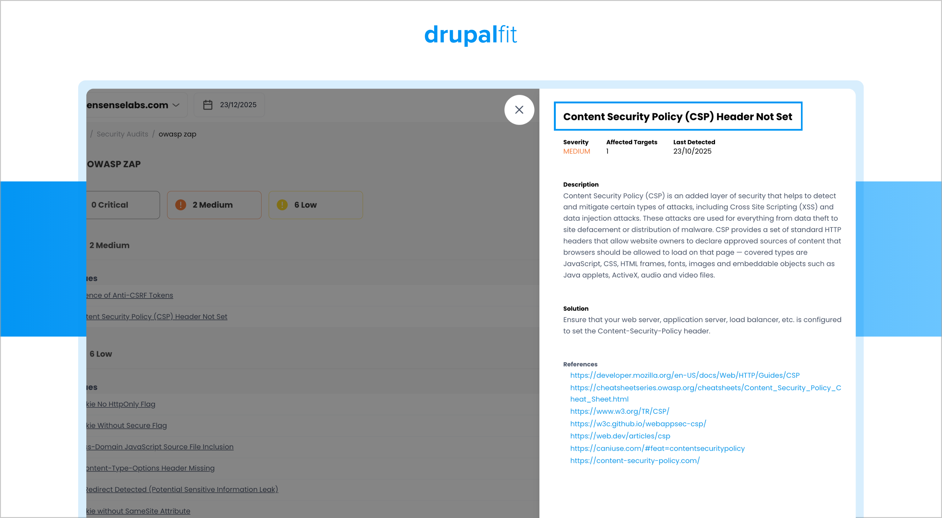 A Real World Example of CSP Optimization Content Security Policy CSP DrupalFit 2