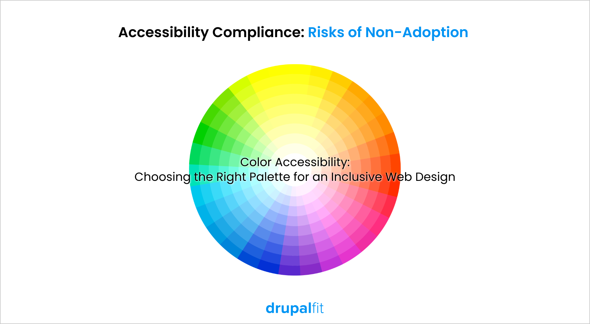 Verwendung kontrastreicher Farben Website Accessibiity DrupalFit
